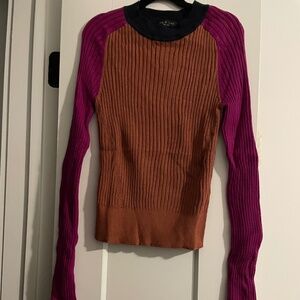 Rag and bone color block knit sweater